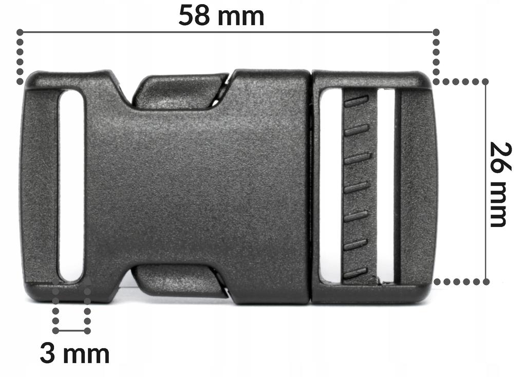 Klamry plastikowe 10 sztuk 25mm łososiowe
