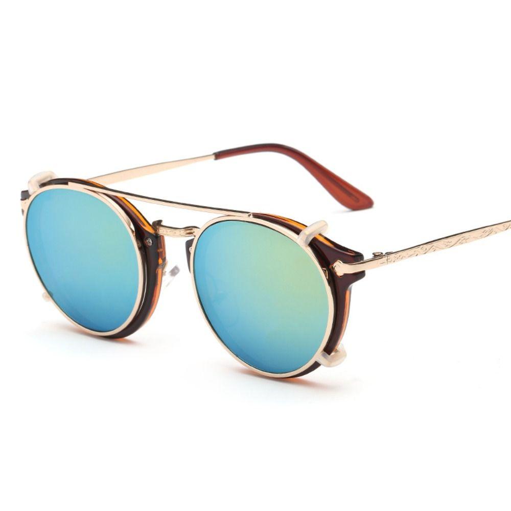 Korean Double Layer Steampunk Flip-Up Sunglasses Two Usage Black Shades Glasses Punk Eyeglasses Flip Cover Computer Eyeglasses