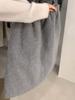 2025 Осень/Зима Шерстяная Юбка с Завышенной Талией на Кулиске: Универсальный эластичный, мягкий, стройнящий, повседневный короткий стиль.