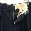 60s 70s vintage Striped Pattern Slacks pants Navy TALON ZIP Men's Used