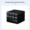 Cube Pouf Italian Design Ottoman Modern Luxury Geometric Shape for Homeowners, Home Decorators, Living Room, Entryway, Study