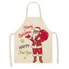 New cartoon Christmas sleeveless printing sleeveless apron home waterproof kitchen dust protection