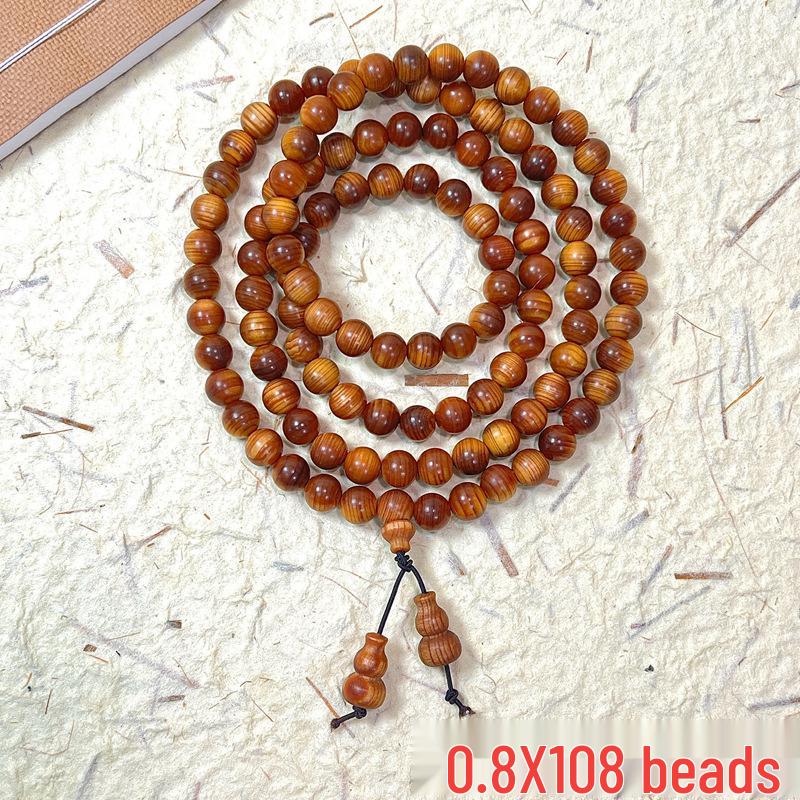 Aged Taihang Cypress Beads: Natural, High-Oil, Handcrafted Play Beads for Men & Women