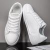 Мужская обувь в стиле business casual Мягкая женская обувь Удобная повседневная обувь из ПУ кожи для мужчин Осенние однотонные белые мужские кроссовки