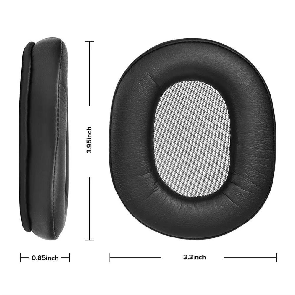 Black Headphone Ear Pads Round Earpads Cushion Cover Ear Cushions For Sony MDR 1A MDR 1ADAC