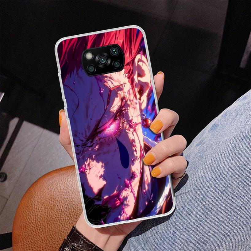 Чехол-бампер Huner X-Hunters Hisoka для Xiaomi Poco X5 X6 X7 Pro X4 Gt F7 Ultra M8 M7 Redmi 15C 15 13C 13 12C 12 Уникальный чехол Coqu