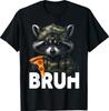 Funny Raccoon Bruh Meme T-Shirt