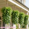 Plastic Artificial Hanging Monstera Vine UV Resistant Trailing Greenery Vine  Balcony