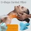 4 шт. С-образная шейная подушка, выпрямляющая подушка, корректор искривления шеи, наклон вперед, восстановление сна, шейный массажер