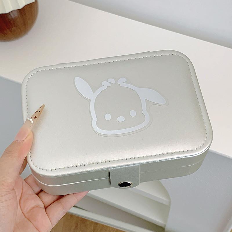 Sanrio Charm Pu Jewelry Box With Soft Hardness For Women And Gift Use