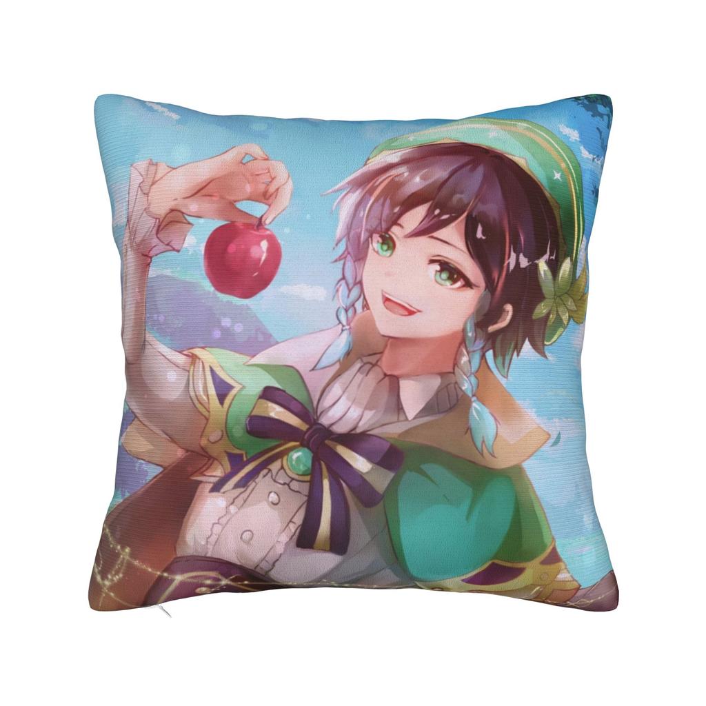 Furina Genshin Impact Waifu Pillowcase Double-Sided Printing Polyester Cushion Cover Decoration Pillow Case Cover Car Square