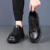 First layer cowhide men's casual shoes leather breathable shoes platform men's leather shoes men's shoes