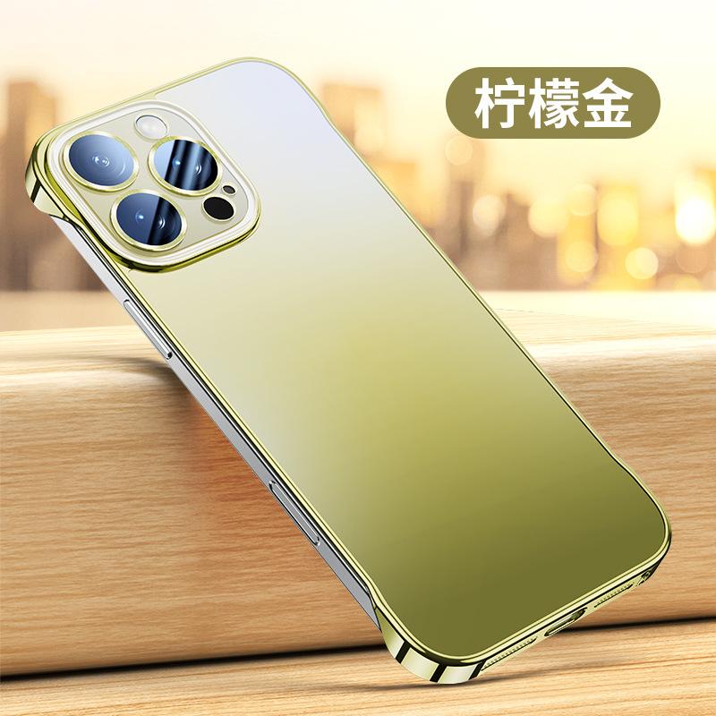 Электролитическое покрытие безрамочный чехол для мобильного телефона Apple 16promax iphone14pro встроенная магнитная беспроводная зарядка 15 жесткий