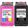 2 Compatible Ink Cartridge for HP 301 XL 301XL Compatible for Envy 4500 4507 5530 DeskJet 2054A 2510 2540 2050 1510 3055A 1050
