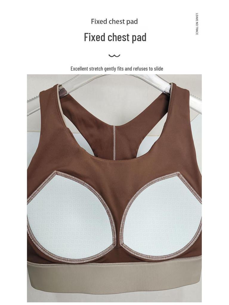 Осенне-зимний спортивный бюстгальтер колор-блок: Поддержка высокой интенсивности для бега и йоги