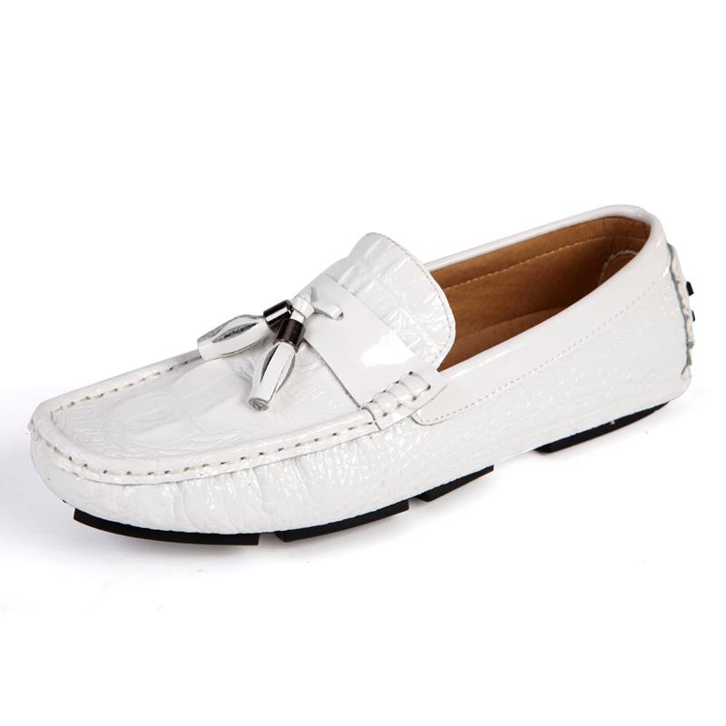 Мужские мокасины из натуральной кожи, блестящие, индивидуальные, мужские туфли для вождения, новый дизайн, легкие повседневные туфли без застежек, мокасины