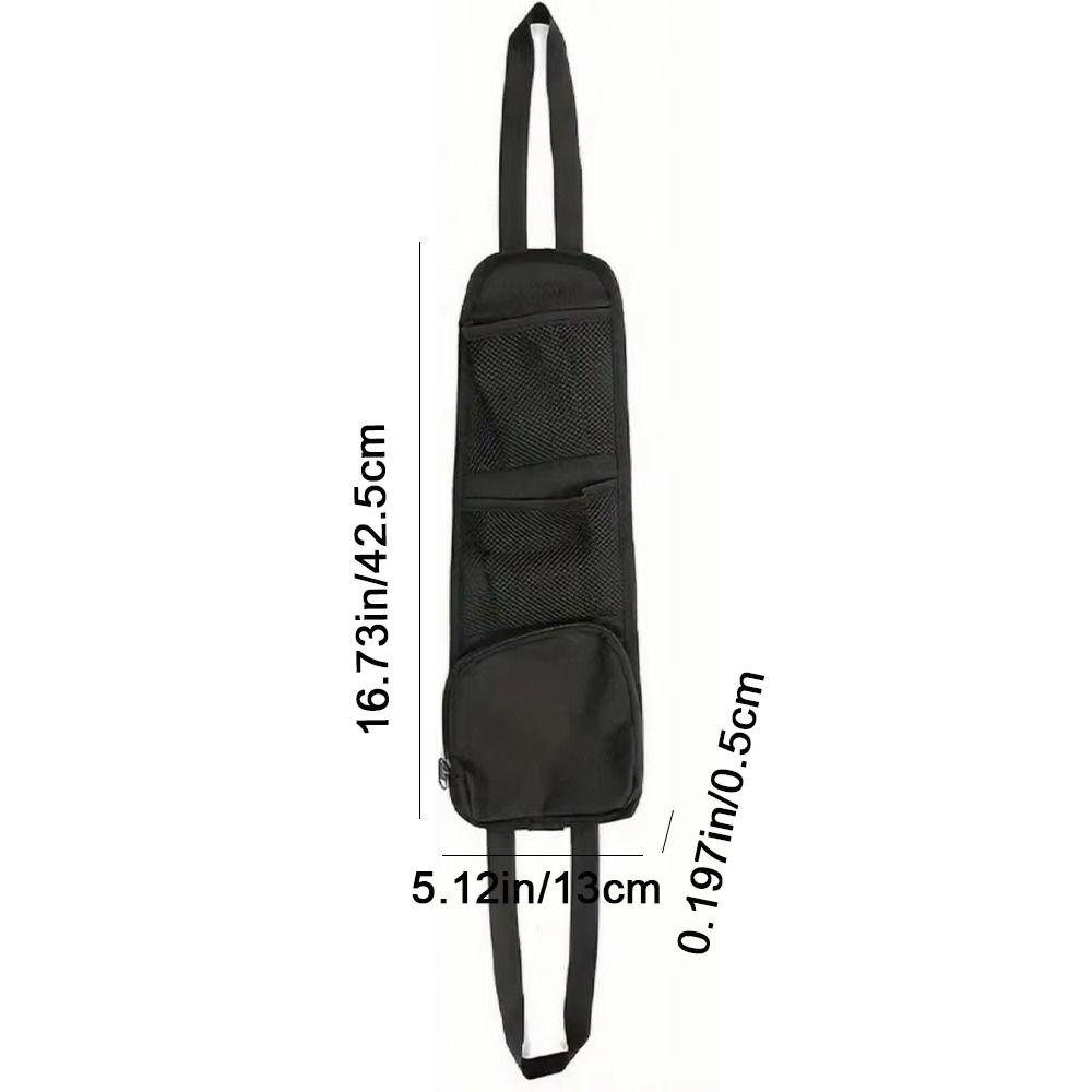 Oxford Cloth Seat Side Storage Bag Lightweight Hanging Car Seat Back Hanging Bag Convenient with Mesh Pocket Sundry Storage Bag