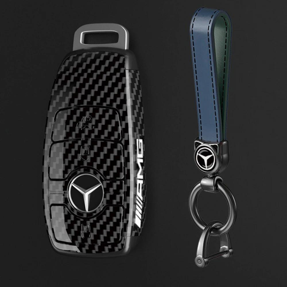 Для Mercedes Benz Брелки для ключей автомобиля Для Mercedes Benz AMG A B C E S Класс W204 W205 GLC CLE CLA GLB GLC GLS W177 W222 Чехол для ключа автомобиля C