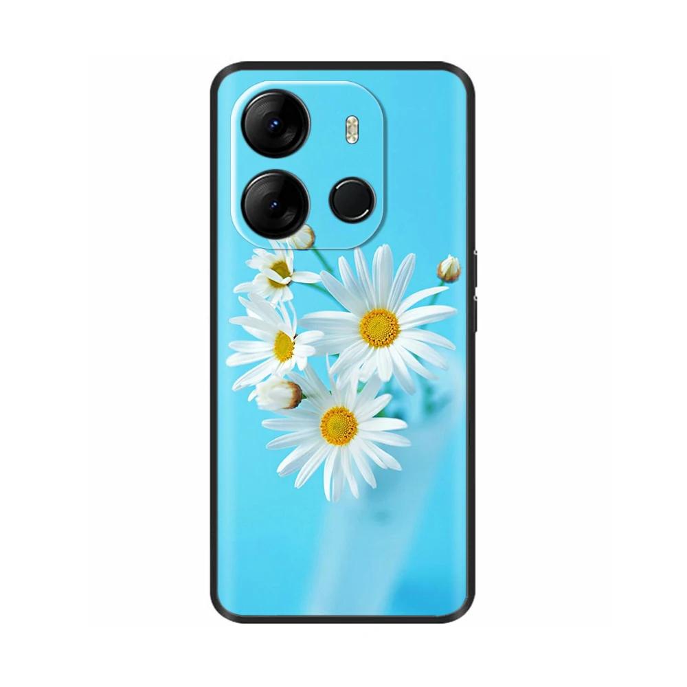 Для чехла Spark Go 2023 Мягкий черный силиконовый бампер-крышка Для Tecno Spark Go 2023 BF7n Чехол Capa Защитный чехол для мобильного телефона Etui