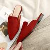 Мода 2024 Осень Женские Мюли Без Каблука Полутапочки Сандалии Лоферы Балетки Zapatos Mujer Calzado Женская Обувь 33 Лоферы