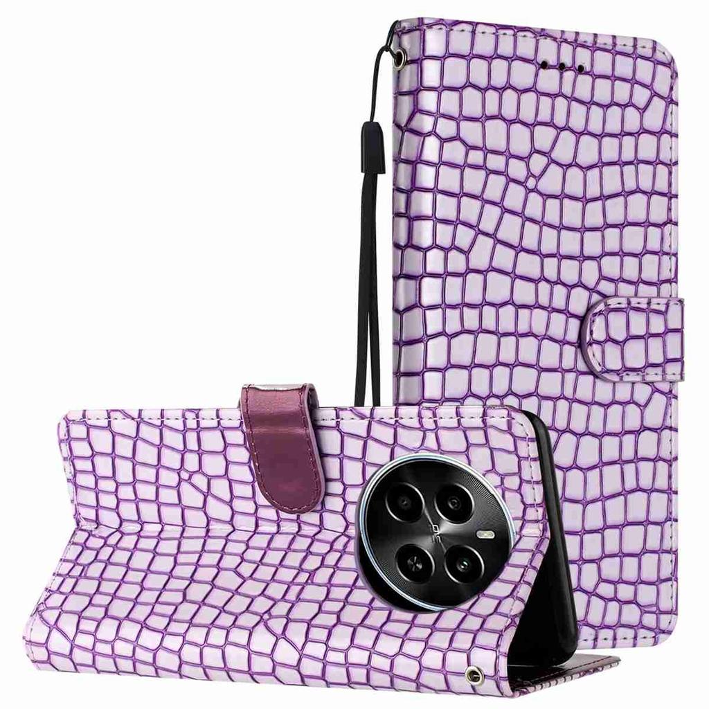 Crocodile Fashion Phone Case for Tecno Series.Infinix Smart 8/itel A70/Camon 20 Pro/Spark 20...,Faux Leather Wallet with Card Slots & Shockproof