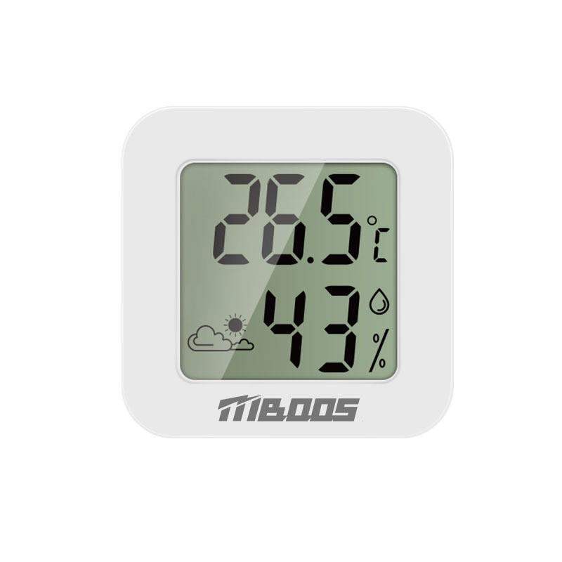 High-Precision Digital Alarm Clock with Thermometer and Hygrometer for Indoor Use