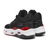 Skechers Sx Float Круглый носок На шнуровке Амортизирующие Прочные Высокие Баскетбольные кроссовки Мужские кеды Черный Красный 253000-BKRD