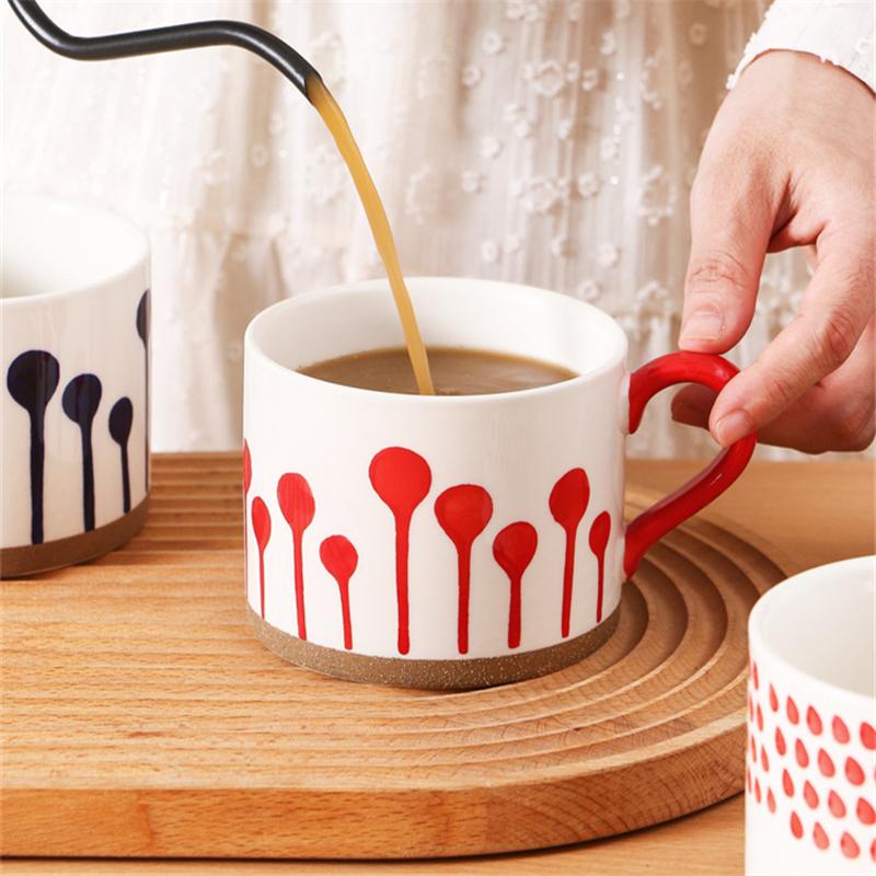 Керамическая кружка для кофе и чая в скандинавском стиле, не допускающая ожогов, чашка для завтрака с молоком, фарфоровые чашки для эспрессо, для офиса и дома, креативный подарок на день рождения