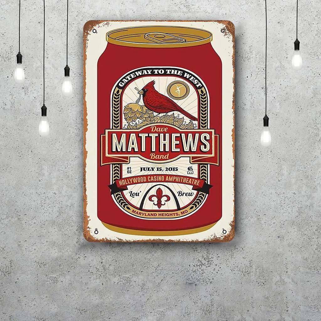 dave matthews band Metal Signs wall decor Vintage Tin Signs Captain Metal Poster Decor for Bar Pub Club Wall Decoration