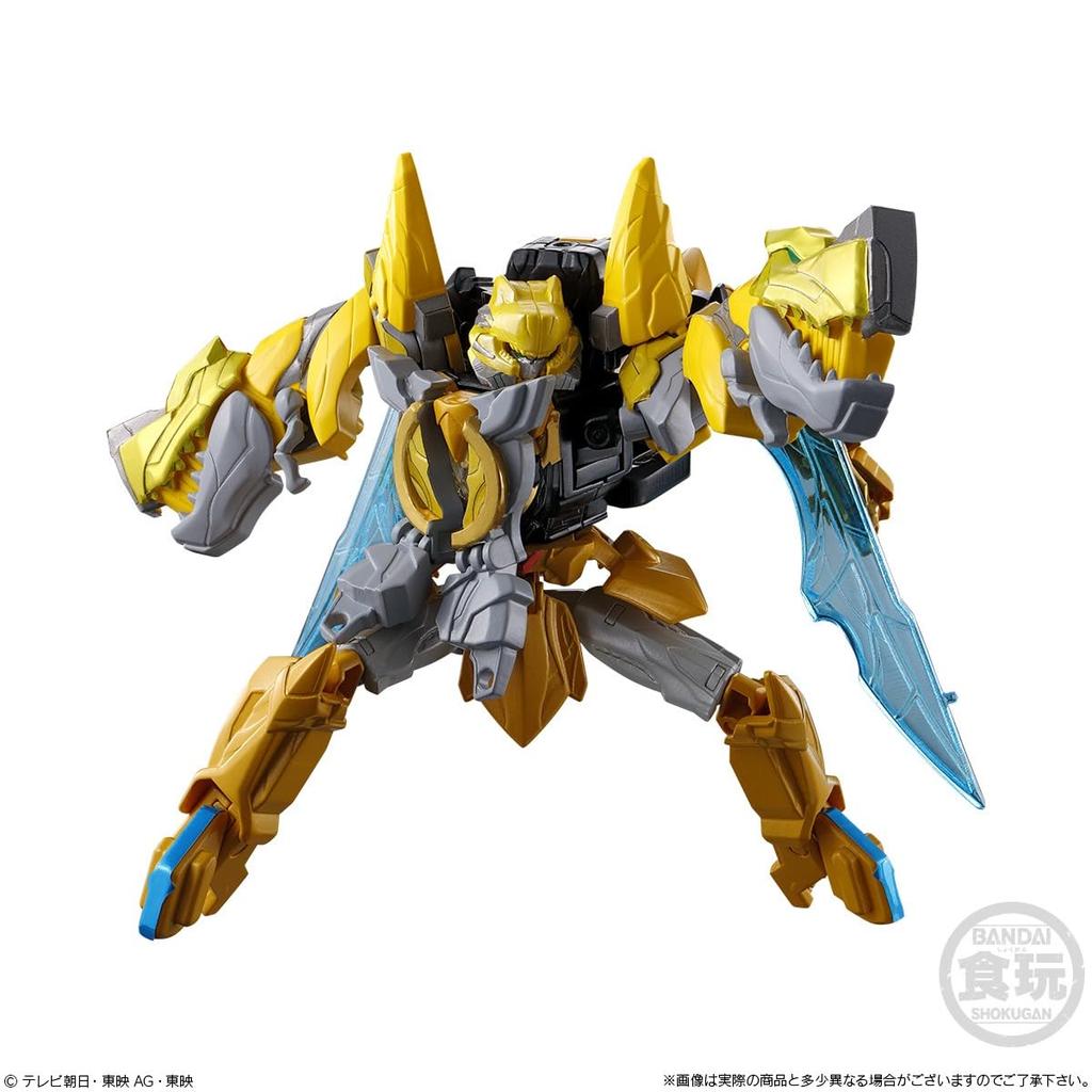 BANDAI Minipla Number One Combined Series 01 Tega Sword & Leon Buster 50 & Tyranno Hammer 50 Set (Candy Toy)