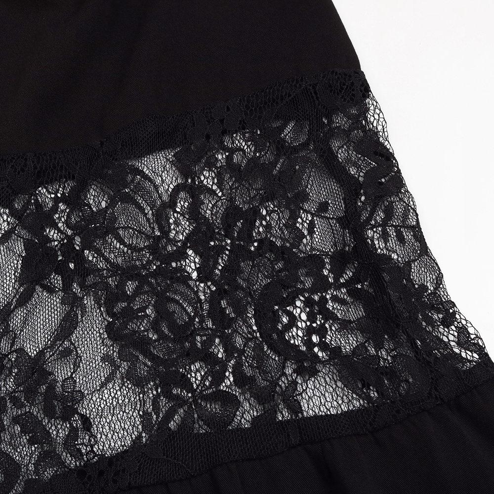 Женское летнее платье без рукавов с черными кружевными вставками, однотонное свободное шикарное платье