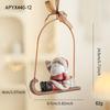 New resin painted pendant Christmas tree decoration colorful retro three-dimensional bells American cartoon pendant