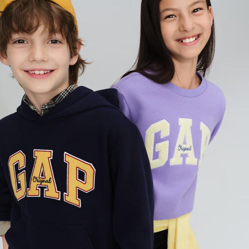 Gap Мальчишеский худи с логотипом из флиса