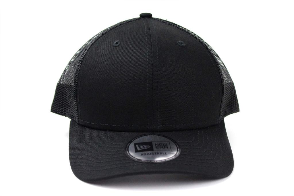 [New Era] Trucker Cap Low Profile Snapback BLACKBLACK