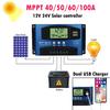 Solar Panel Regulator Charge Controller 12V 24V Auto Focus Tracking