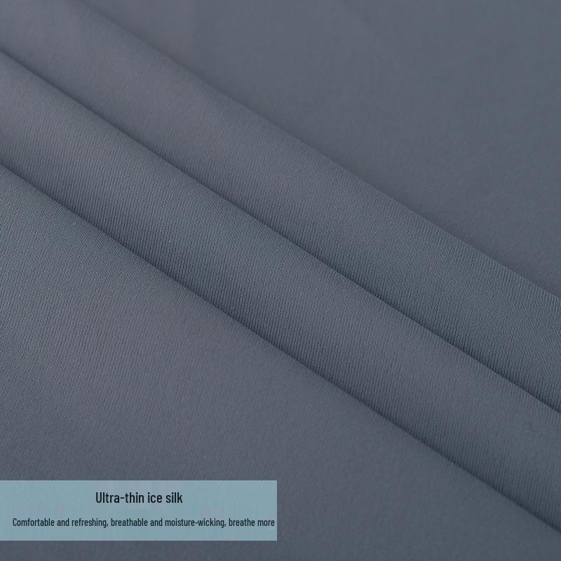 Мужская бесшовная майка-борцовка из ледяного шелка