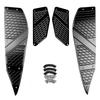 Foot Peg Plate Footrest Step Pad Mat Cover For Yamaha XMAX 300 2017-2018 Black