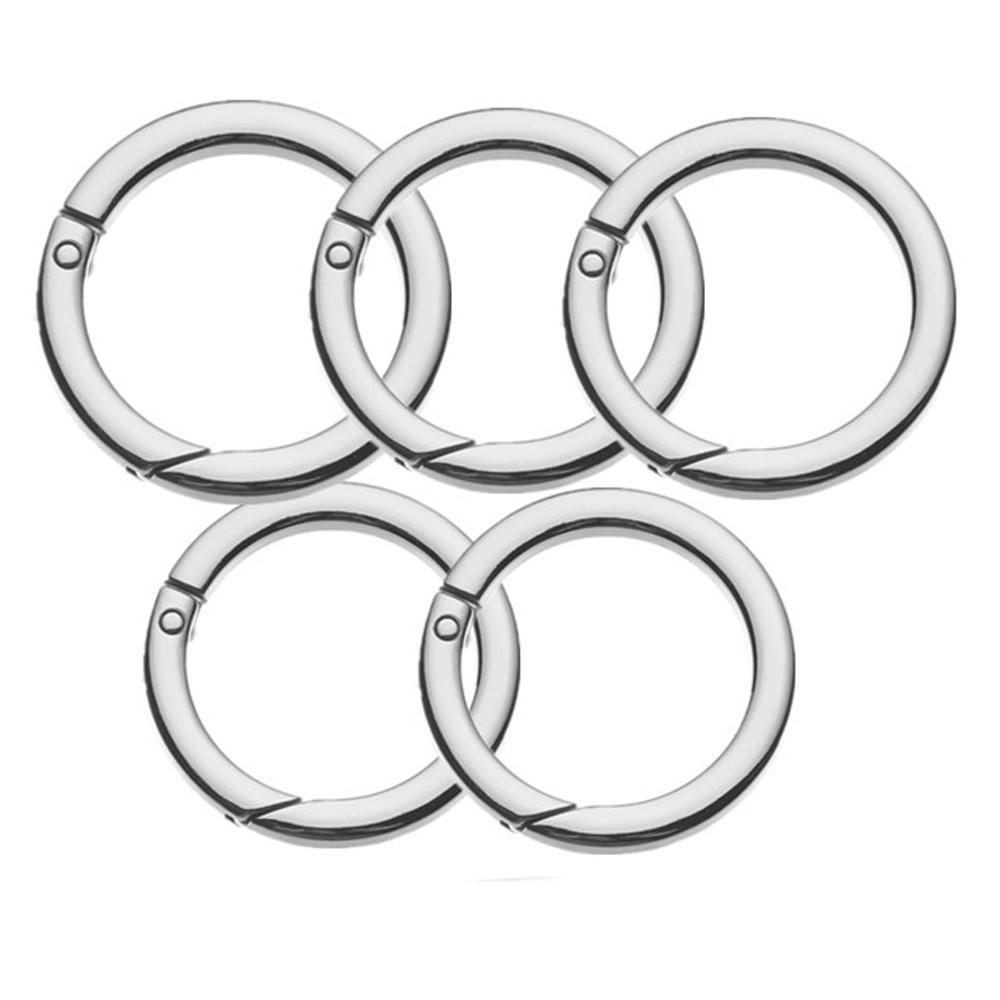 Bag Keyring Openable Handbags Ring Buckle Round Spring Gate Snap Hooks O-Ring Buckle Snap Clasp