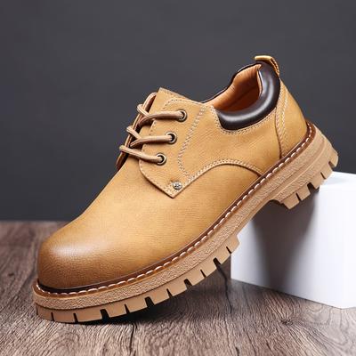 FashionHigh Quality Men's Leather Business Casual Leather Shoes Fashion Men's Outdoor Anti Slip and Wear Resistance Workwear Shoes