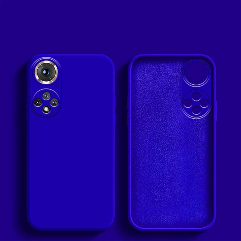 Мягкий квадратный жидкий силиконовый чехол для телефона Huawei Honor 80 70 60 50 Pro SE