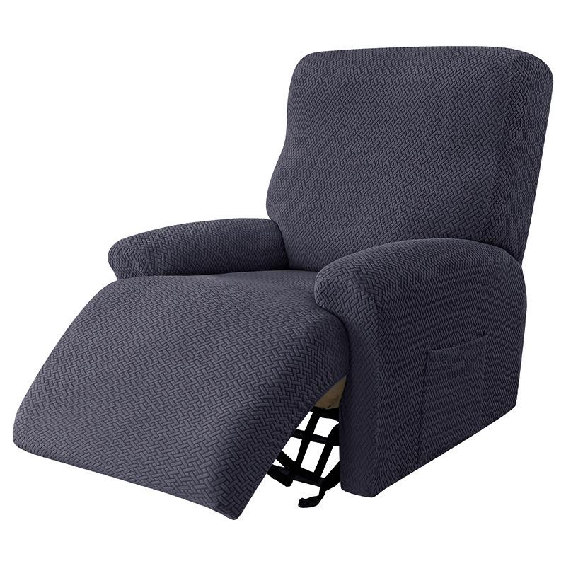 1 Seatewest Design 4-Piece Recliner Chair Cover Stretch Non-Slip Jacquard Recliner Sofa Slipcovers Protector Covers for Pet Kid