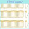 100pcs Gold Tiny Small Metal Steel Mini Safety Pins