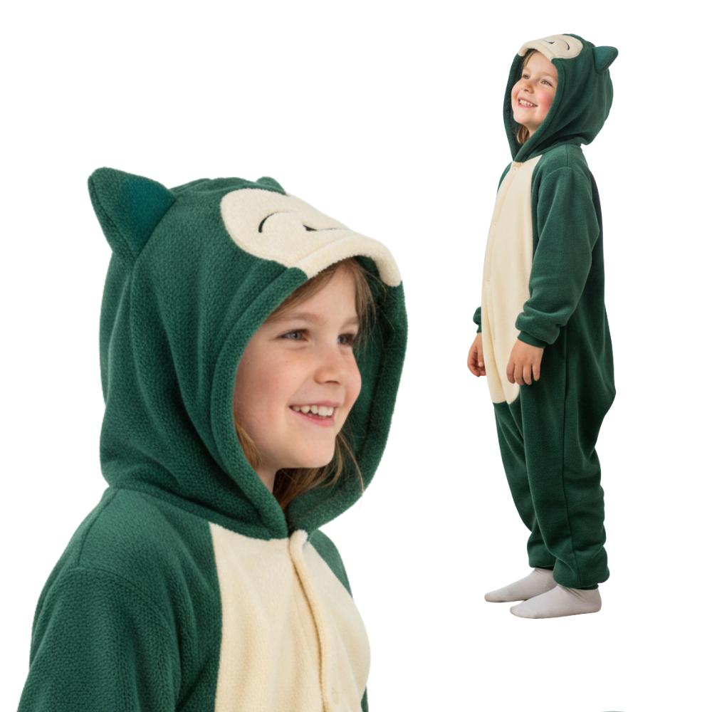 Onesie Kigurumi Pajamas Pokemon Snorlax Costume Kids 105 - 115Cm
