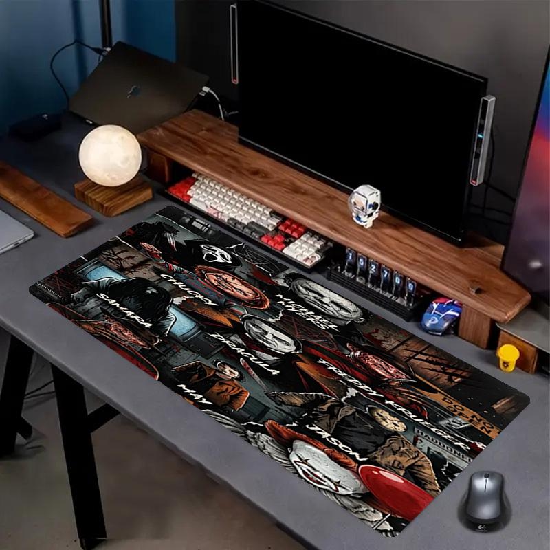 Bride of Chucky Print Mouse Pad, Anti‑Slip Desktop keyboard Mat, for PC Laptop Gaming Working Daily Use, Cool Festival Surprise Gift