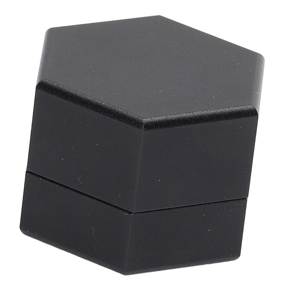 Mini Portable Billiard Chalk Case Hexagonal Pool Cue Chalk Box Holder Billiard Accessories Black