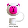 Cup Accessories Drinking Dust Cap Dust-proof Straw Tips Cover Silicone Straw Plug  Water Glass