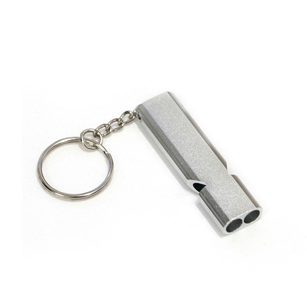 Открытый кемпинг с двойной трубкой, высокочастотный свисток для выживания, инструменты для самообороны