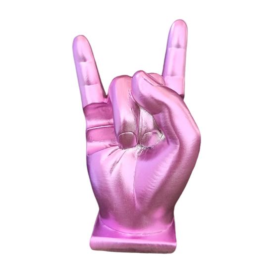 Подставка для украшений в виде жеста, многофункциональный держатель для ручек в виде барабанных палочек, полимерная скала, музыкальный аксессуар, декор с рок-н-ролльным настроением