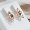 Luxury Vintage Geometric Earrings Golden Color Women's Daily Party Wedding Trendy Exquisite Jewelry