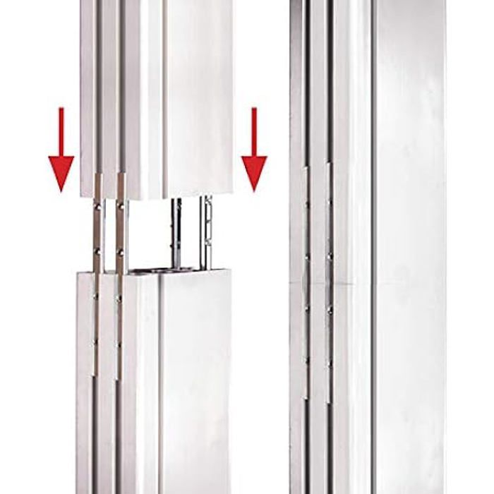 Support TV - B-TECH - BT8380 - Aluminium Noir - Fixe - 70 Mm De Large - 600 Mm De Long